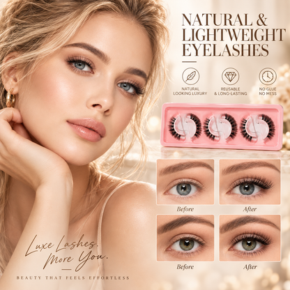 🌺NEW Glue-Free Self-Adhesive Lashes – 3-Second Natural & Reusable