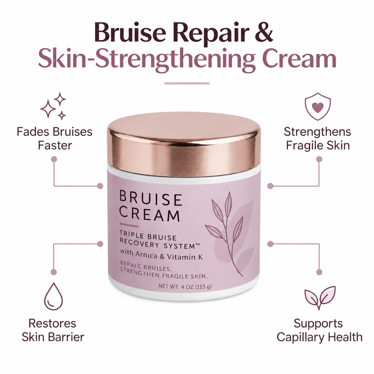 Bruise Cream benefits and packaging